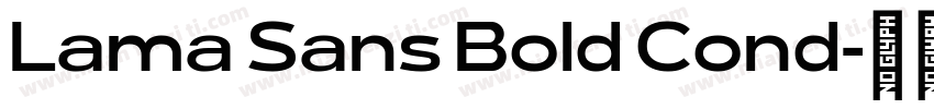 Lama Sans Bold Cond字体转换